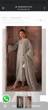 Blossom Embroidery 3pc Lawn Suit