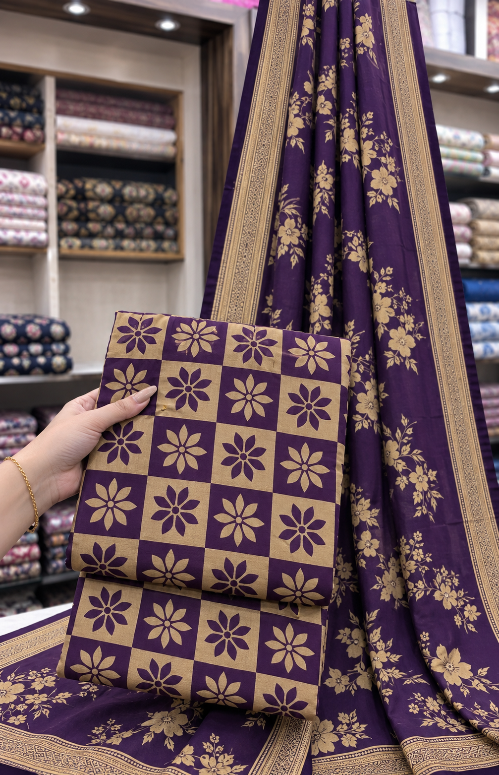 Embrodiered Lawn 3Pc