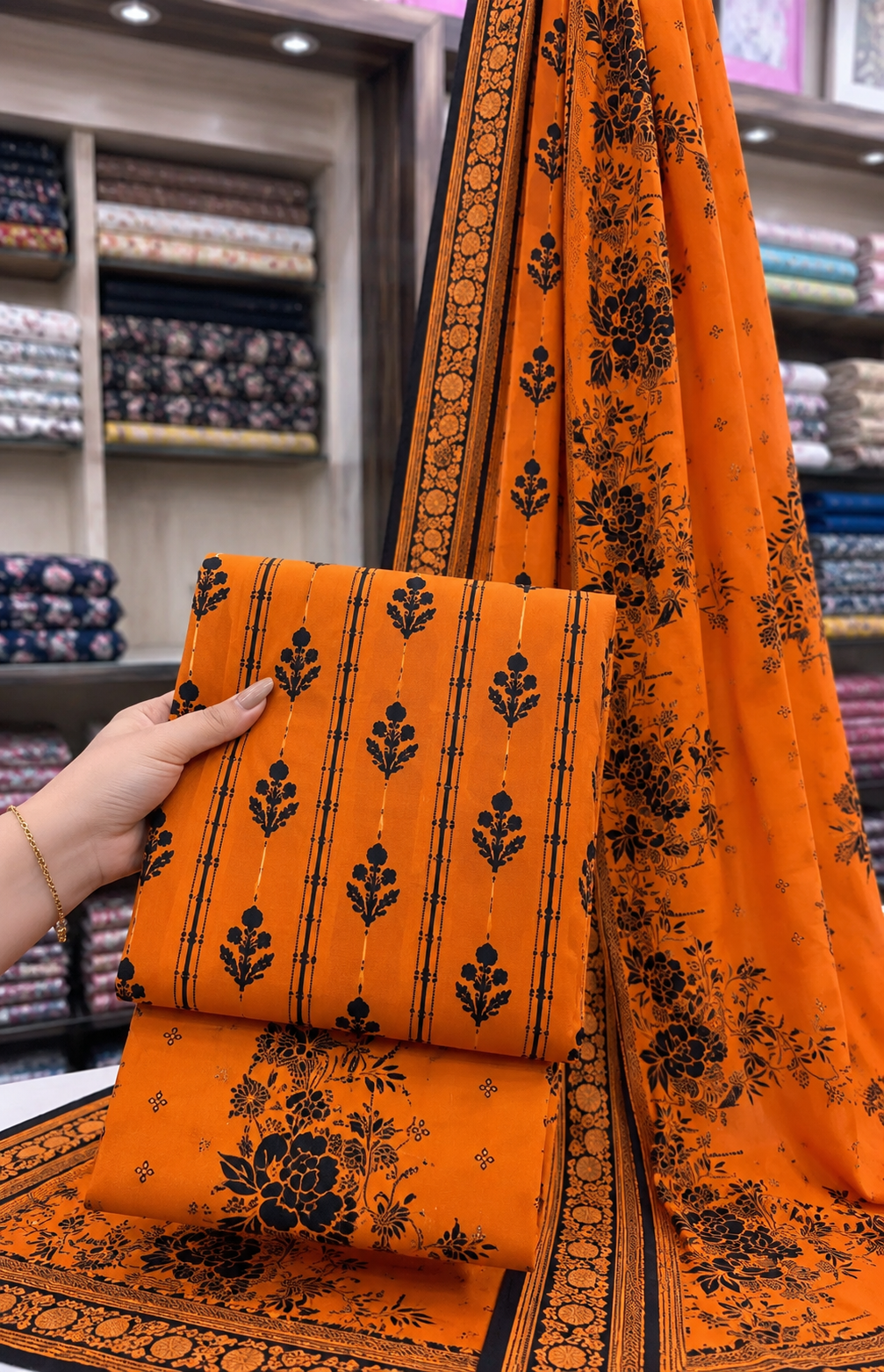 Embrodiered Lawn 3Pc