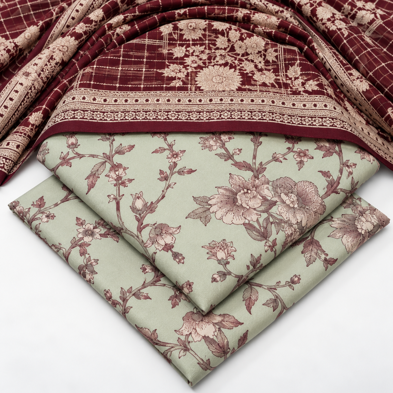 Print Dhanak 3pc Suit