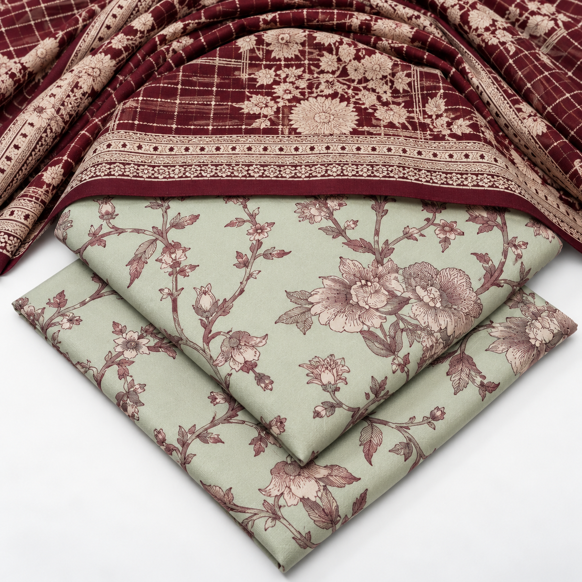 Print Dhanak 3pc Suit