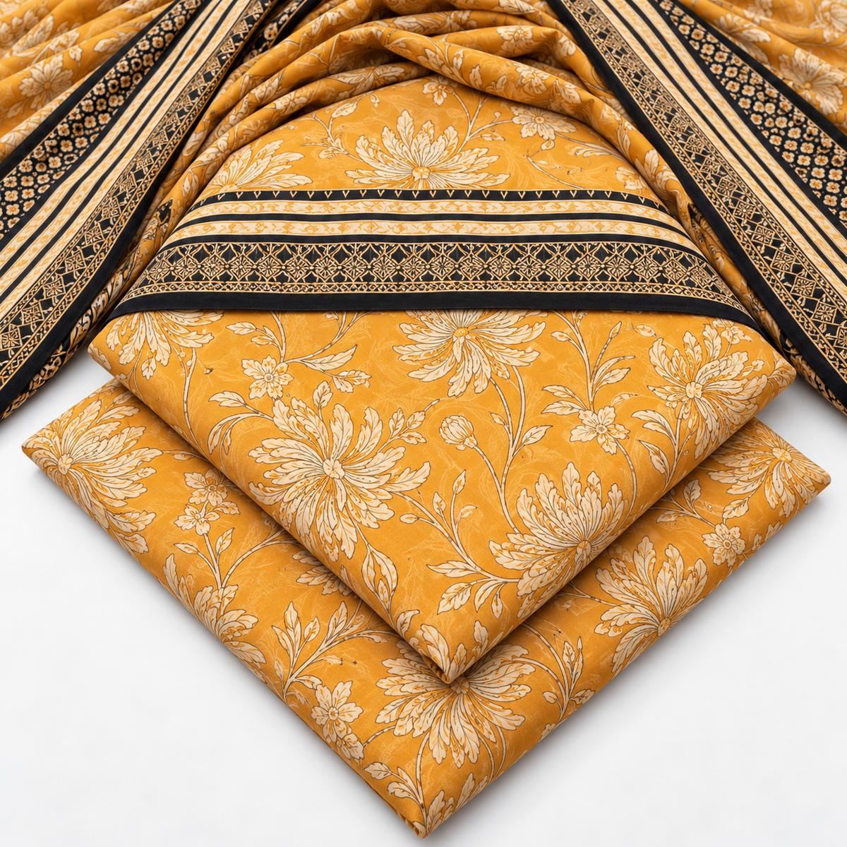 Print Dhanak 3pc Suit