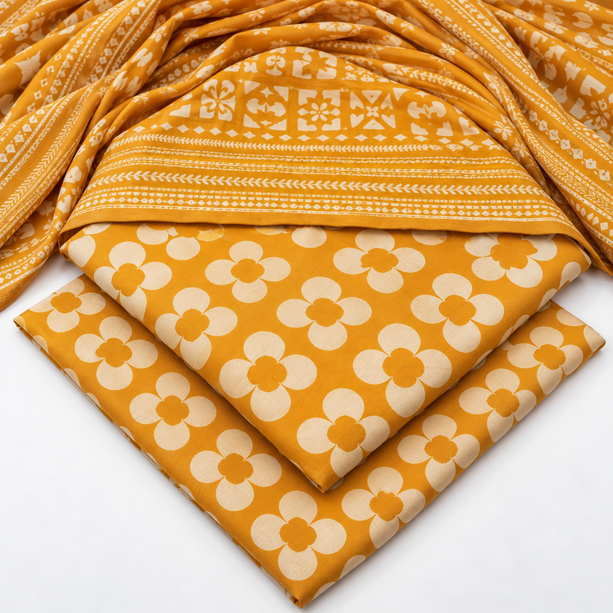 Print Dhanak 3pc Suit