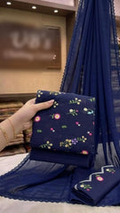 Embrodiered Lawn 3Pc