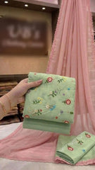 Embrodiered Lawn 3Pc