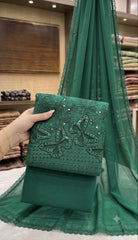 Embrodiered Lawn 3Pc