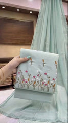 Embrodiered Lawn 3Pc