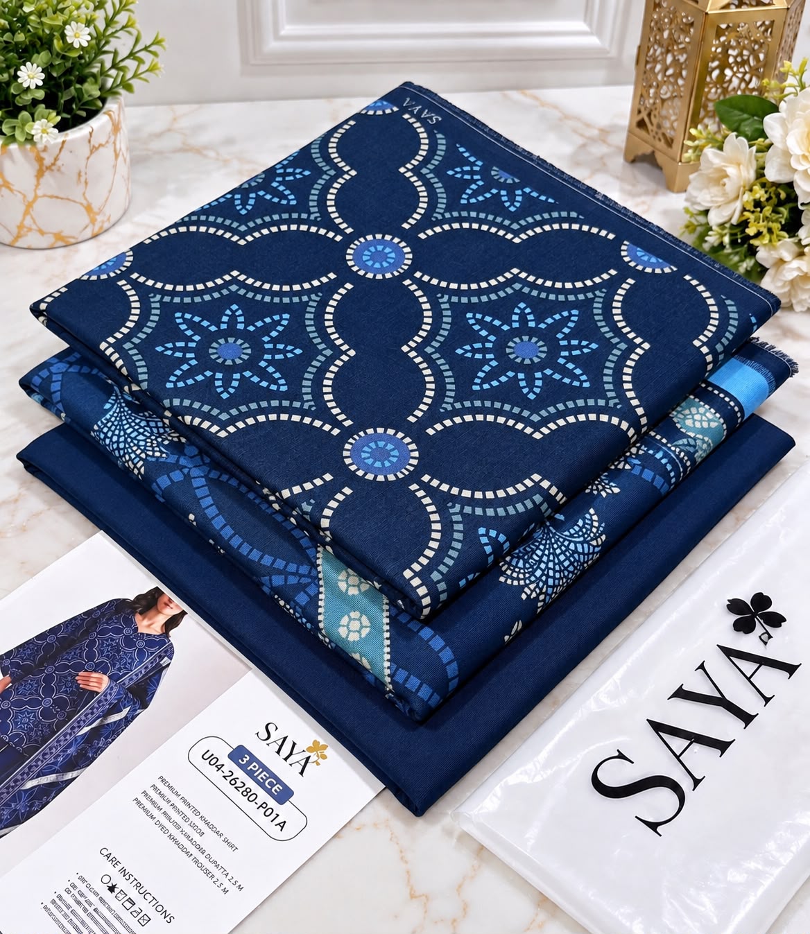 Printed Khaddar 3pc Suit