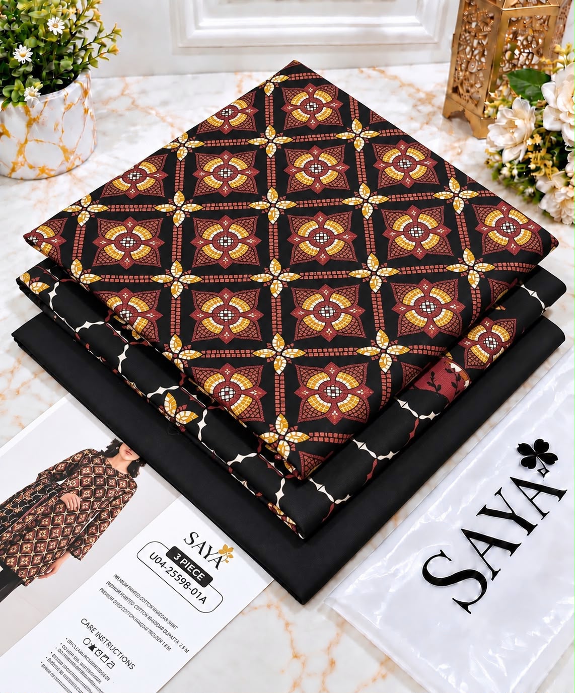 Printed Khaddar 3pc Suit