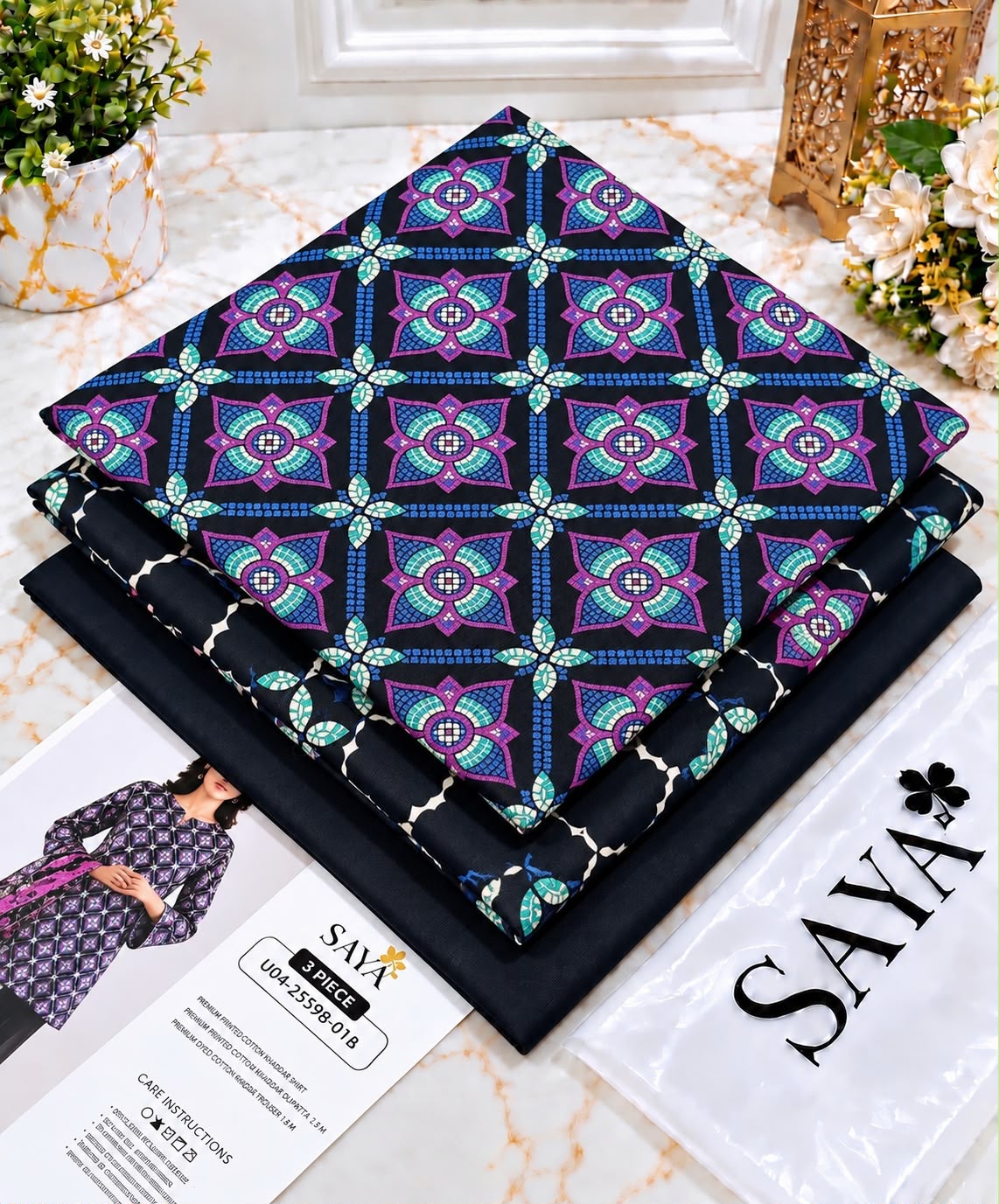 Printed Khaddar 3pc Suit