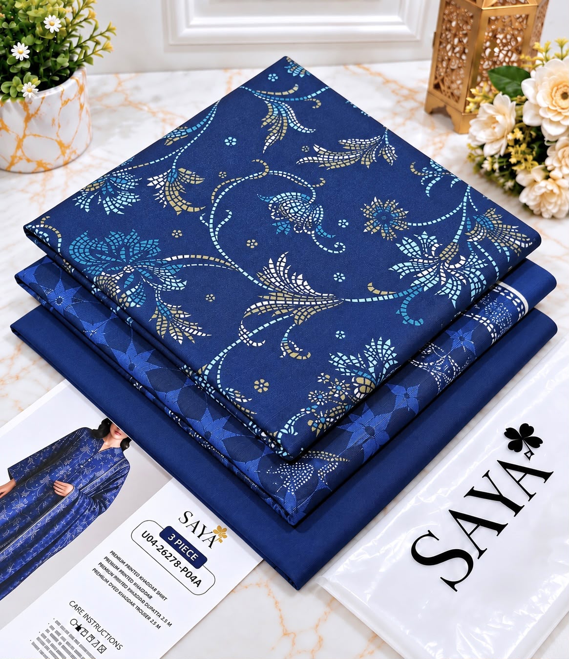Printed Khaddar 3pc Suit
