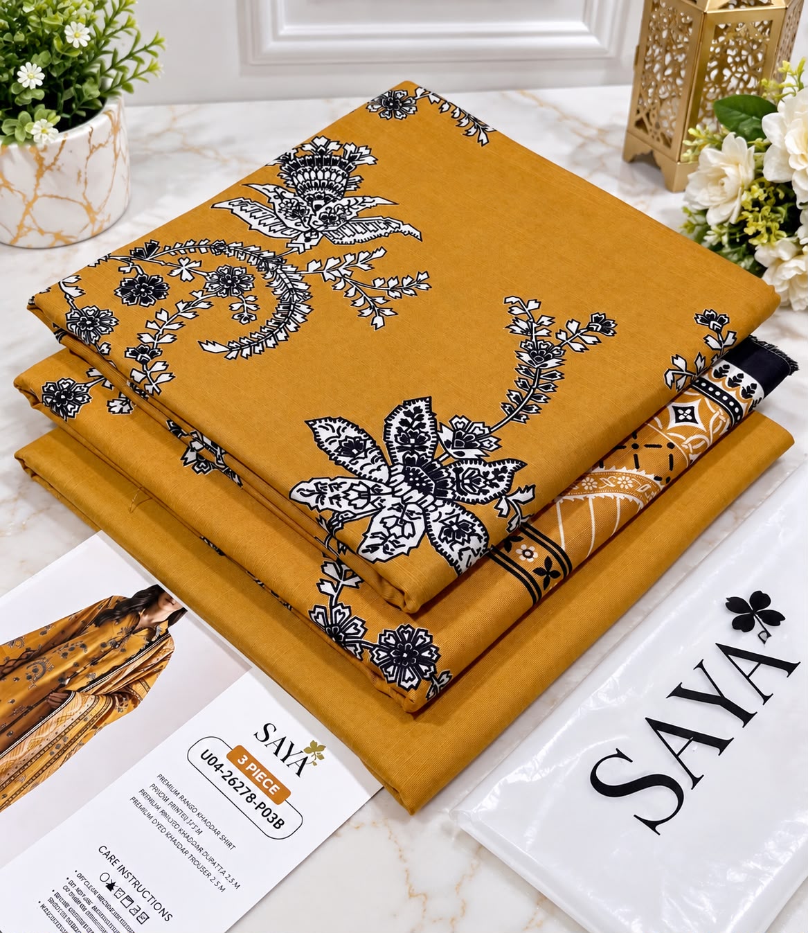 Printed Khaddar 3pc Suit