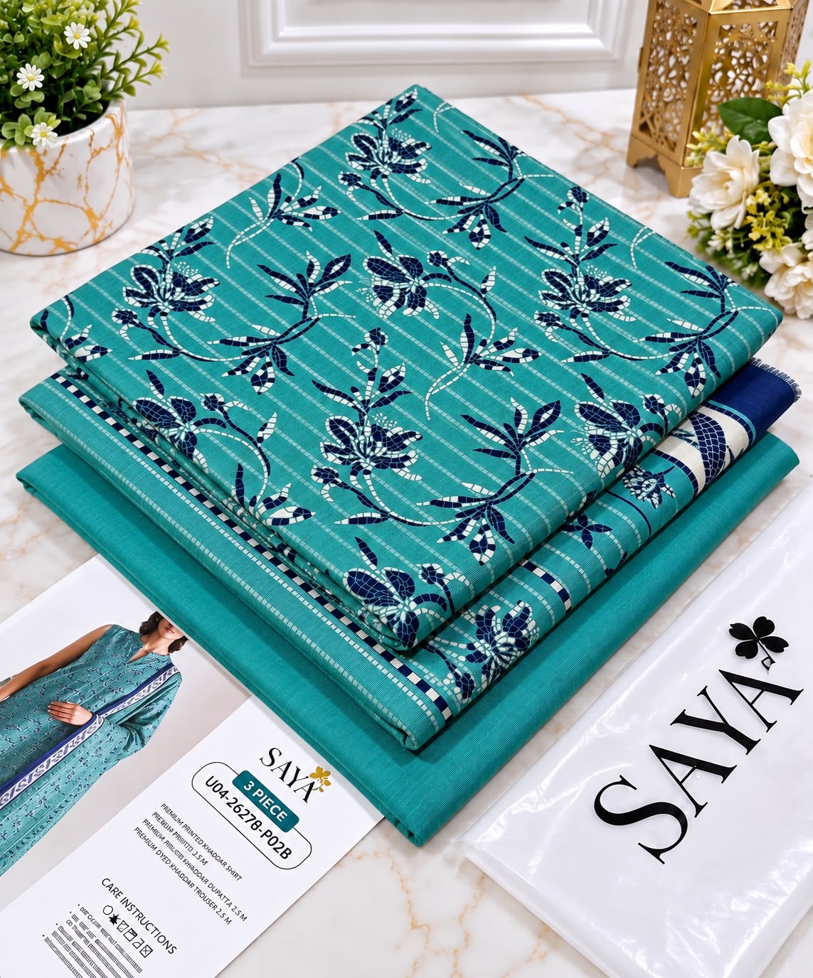 Printed Khaddar 3pc Suit