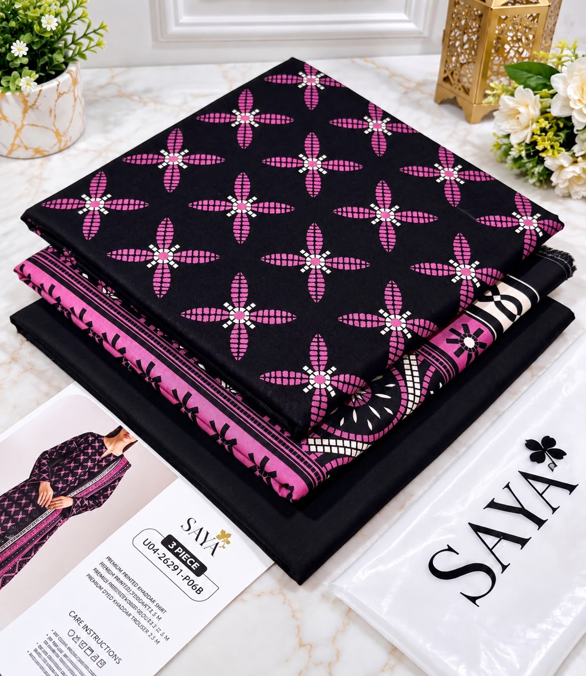 Printed Khaddar 3pc Suit