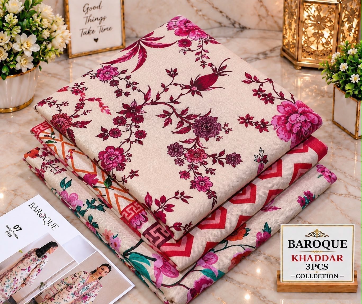 Printed Khaddar 3pc Suit