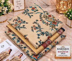 Printed Khaddar 3pc Suit