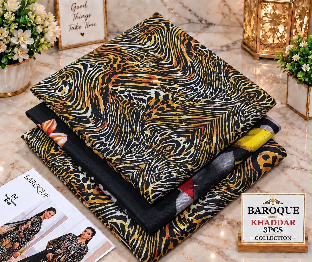Printed Khaddar 3pc Suit
