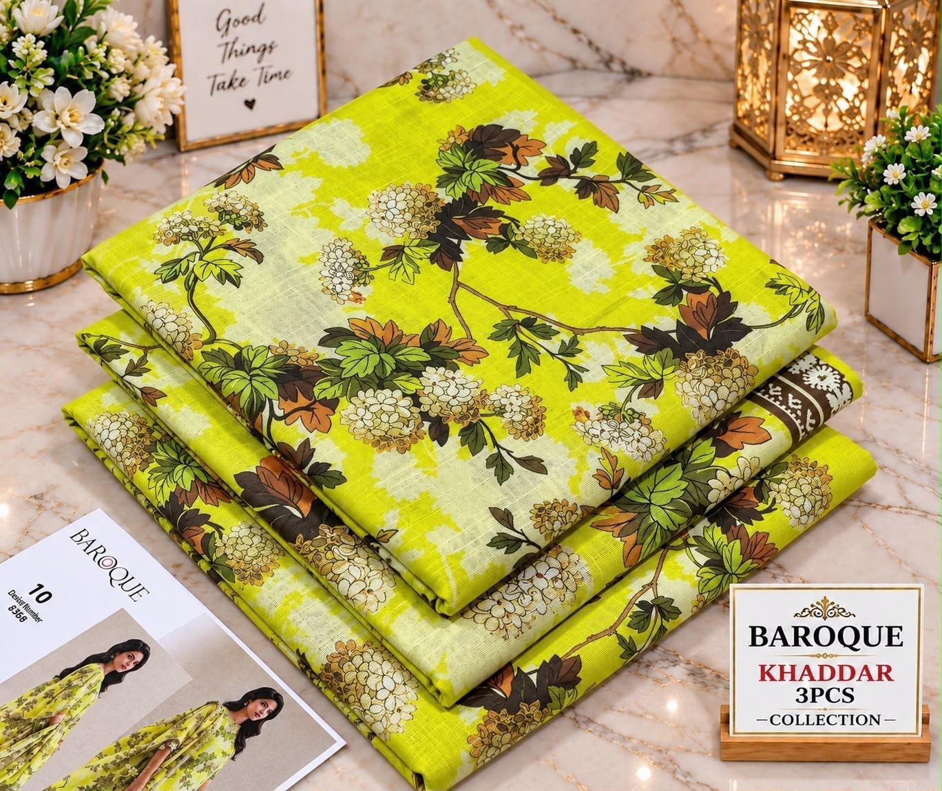 Printed Khaddar 3pc Suit