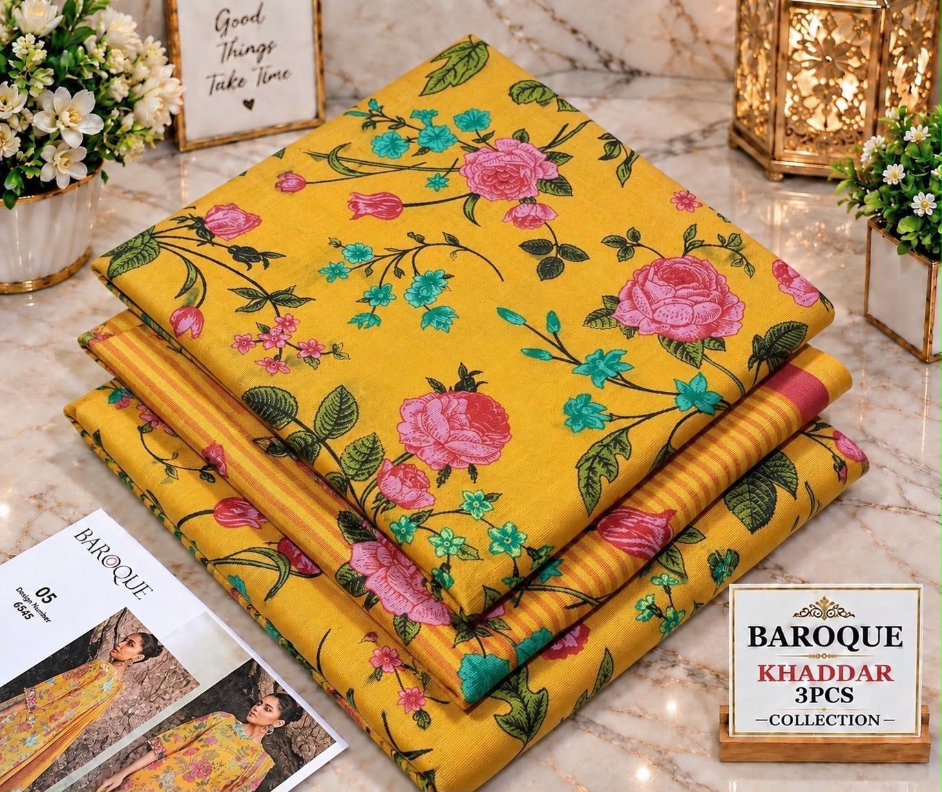 Printed Khaddar 3pc Suit