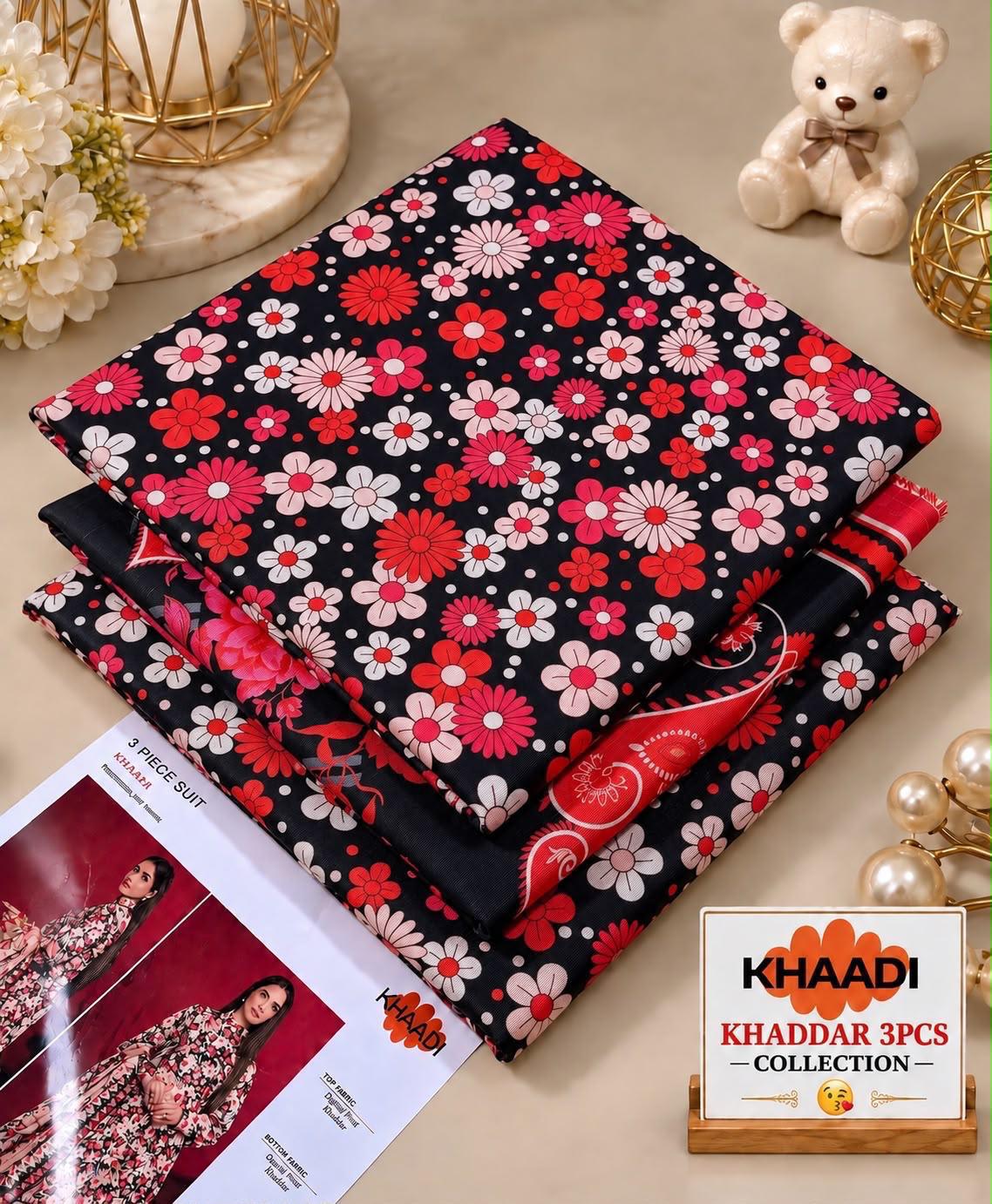 Printed Khaddar 3pc Suit