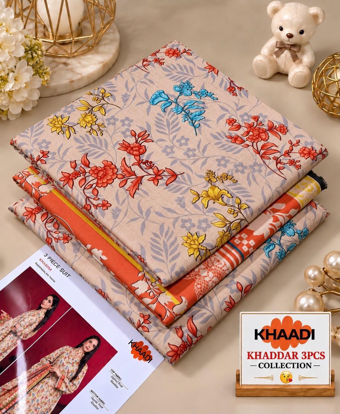 Printed Khaddar 3pc Suit
