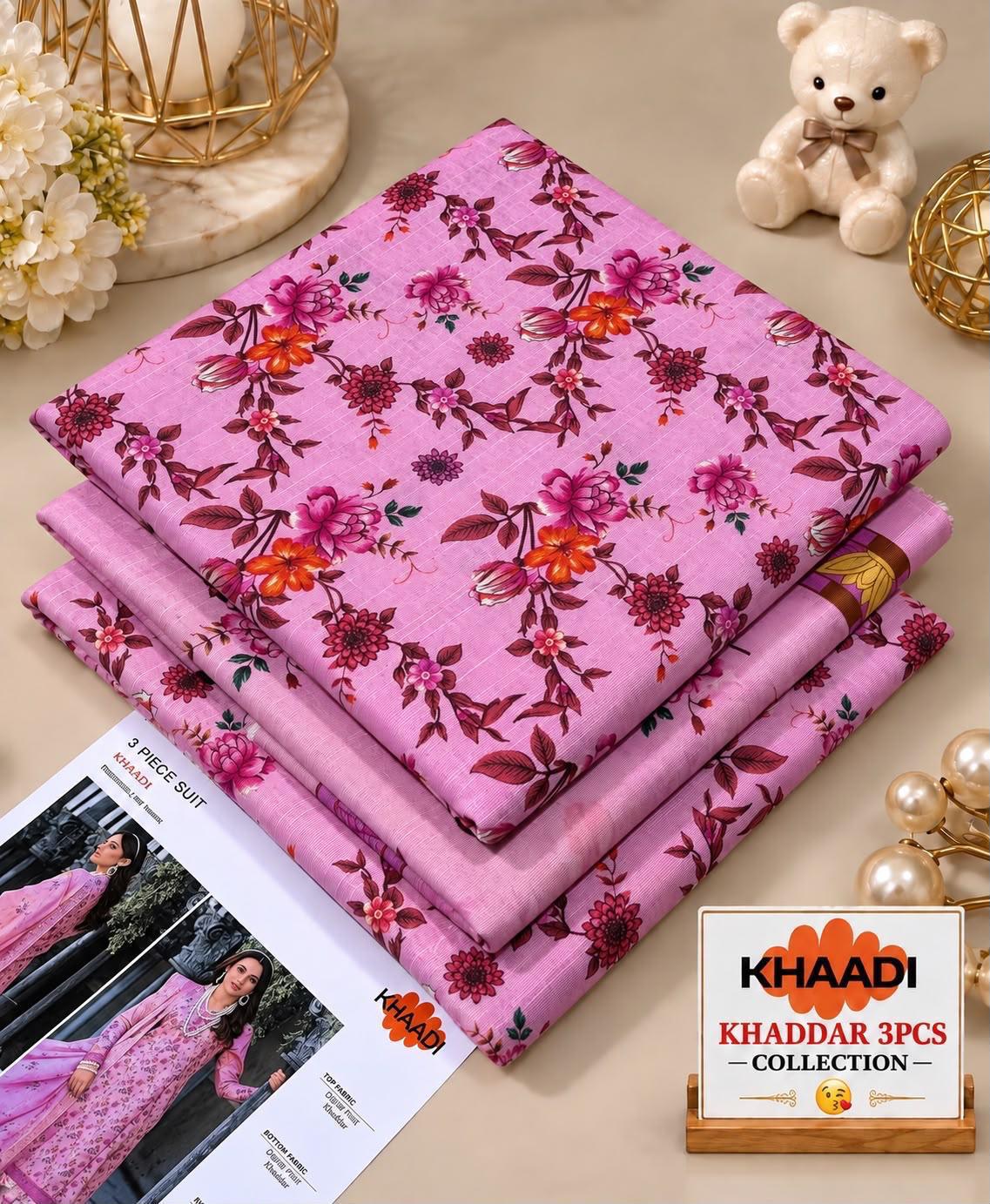 Printed Khaddar 3pc Suit