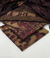 Print Dhanak 3pc Suit