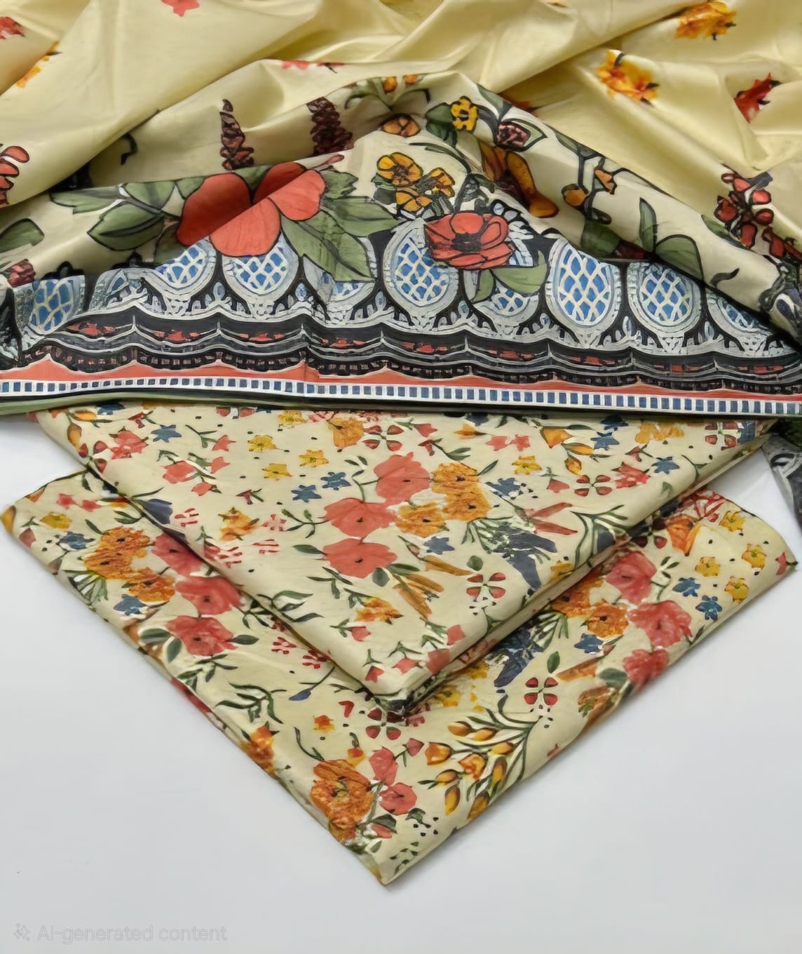 Print Dhanak 3pc Suit