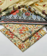 Print Dhanak 3pc Suit