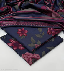 Print Dhanak 3pc Suit