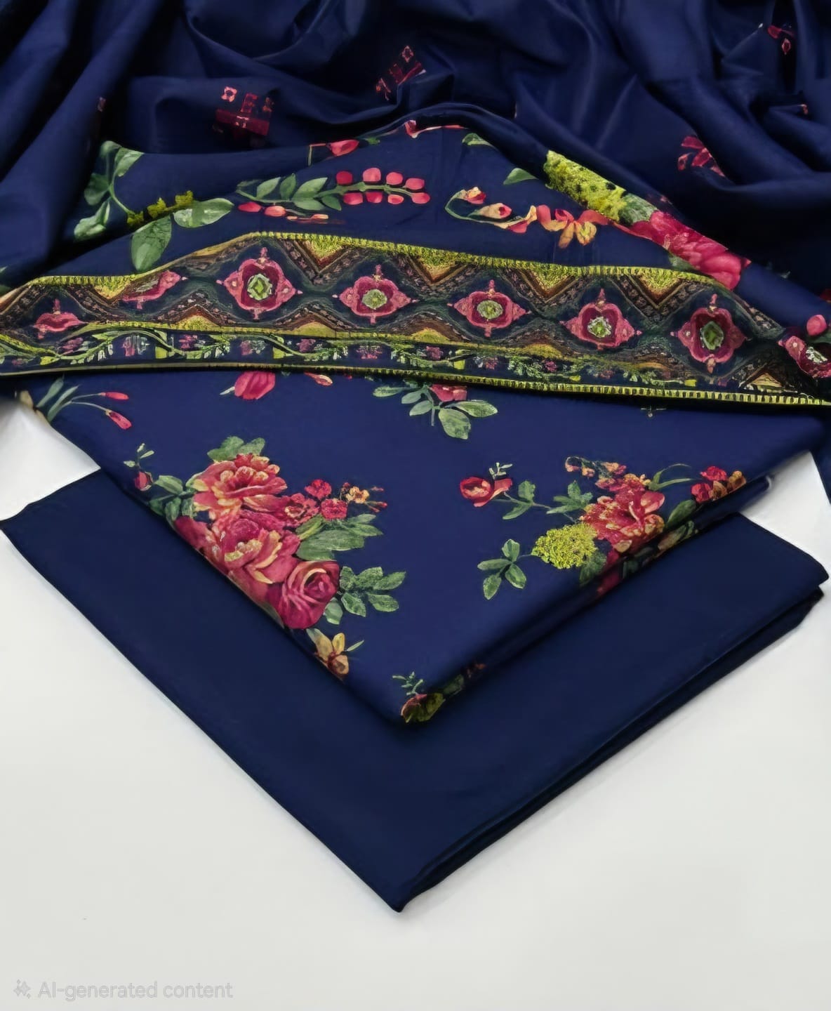 Print Dhanak 3pc Suit