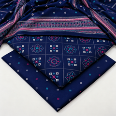 Print Dhanak 3pc Suit