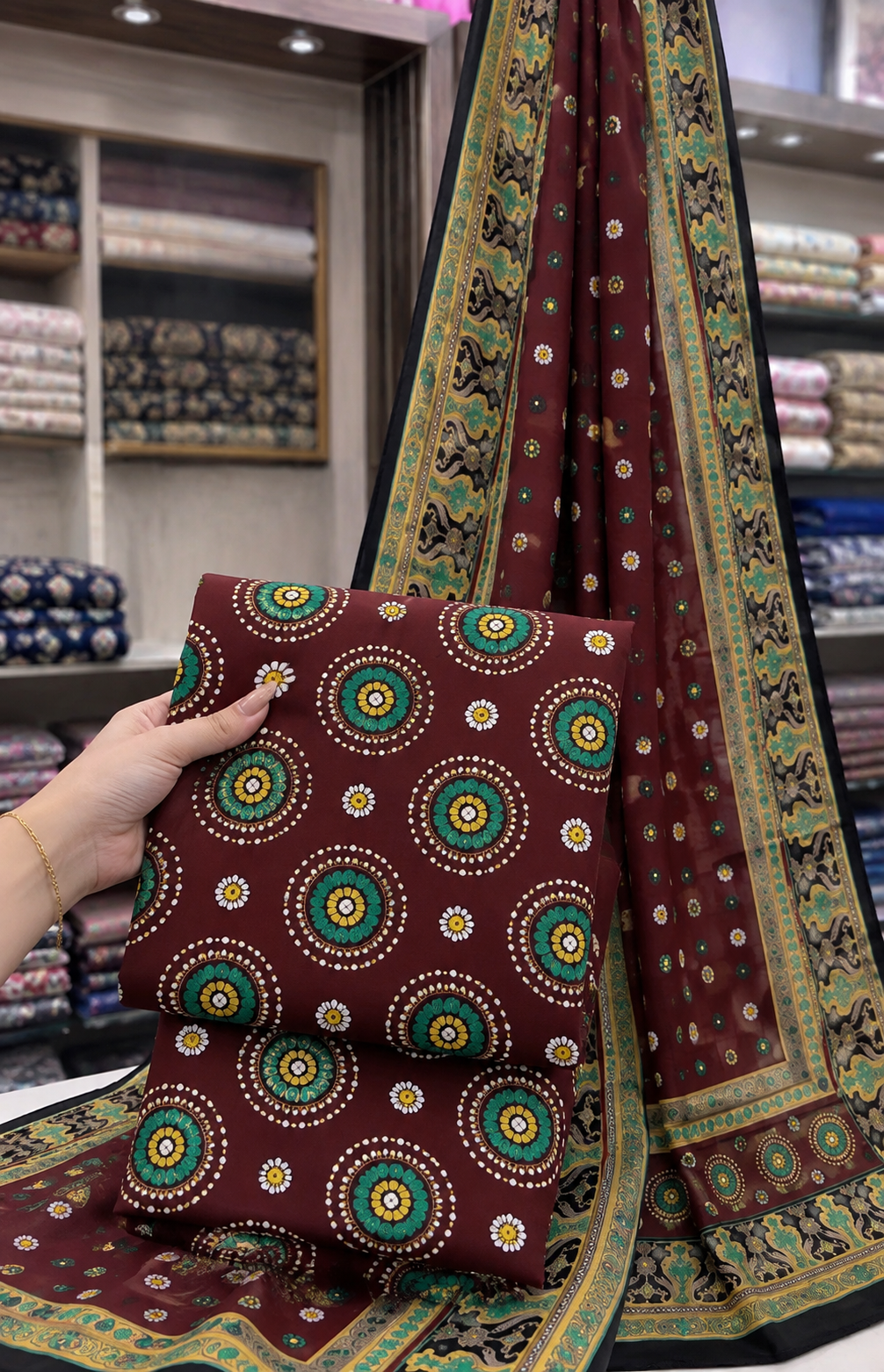 Embrodiered Lawn 3Pc
