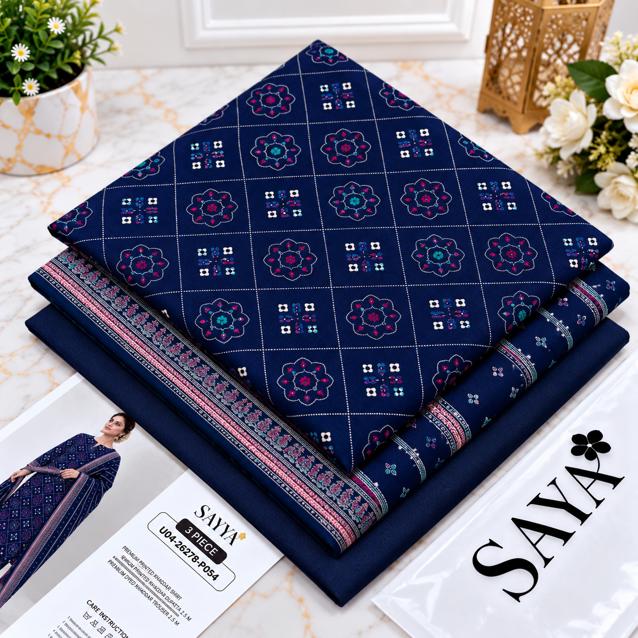 Printed Khaddar 3pc Suit