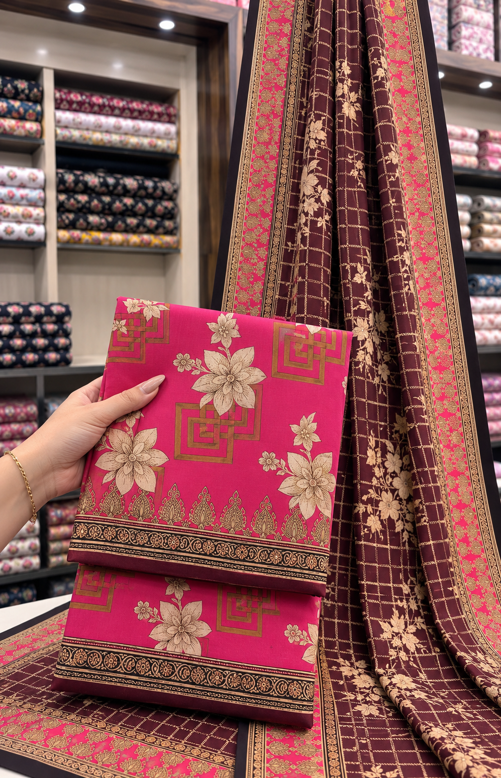 Embrodiered Lawn 3Pc