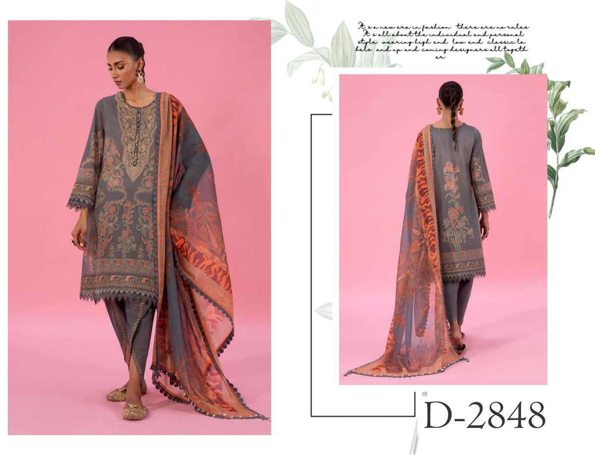 Sana Safinaz Printed 3pc Lawn Suit