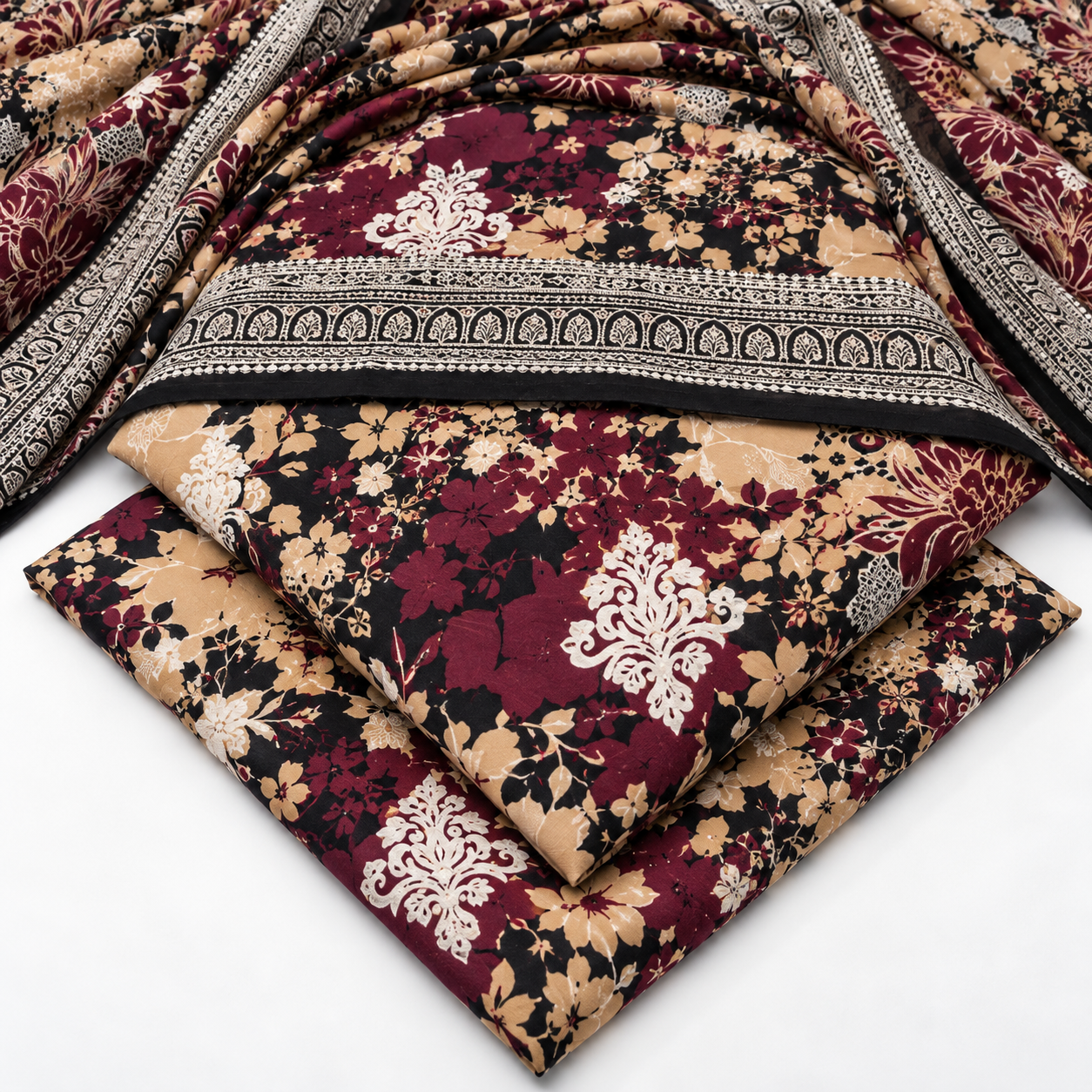 Print Dhanak 3pc Suit